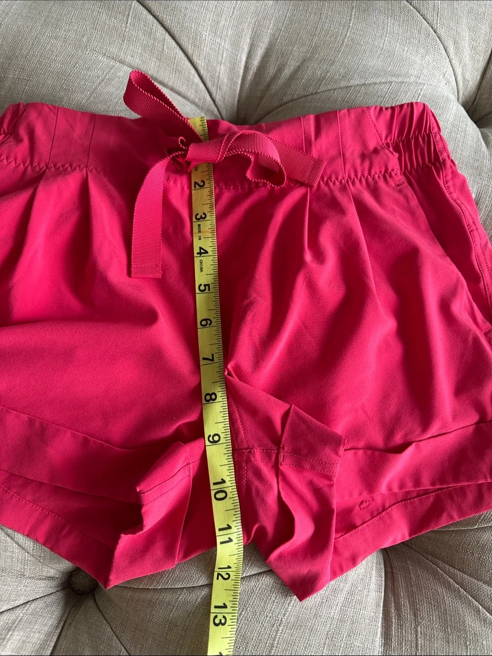 lululemon athletica Vibrant Pink Drawstring Athletic Shorts